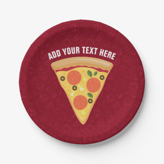 Pizza Party Slice of Pineapple Pepperoni Pie Papieren Bordje