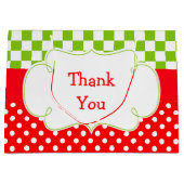 Pizza Party Verjaardagsfeestje Dank u Groot Cadeauzakje (Voorkant)