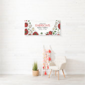 Pizza Party Welkomstbanner Poster Spandoek (Insitu)