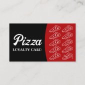 Pizza & Pasta Restaurant Black & Red Loyalty (Voorkant)