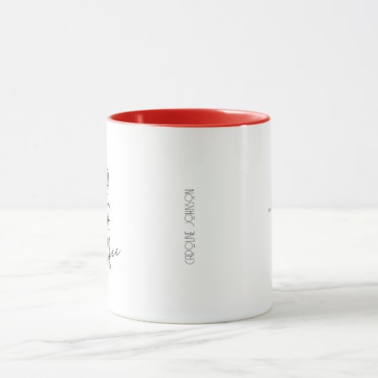 Pizza, Pasta Two Tone Coffee Mok (Midden)