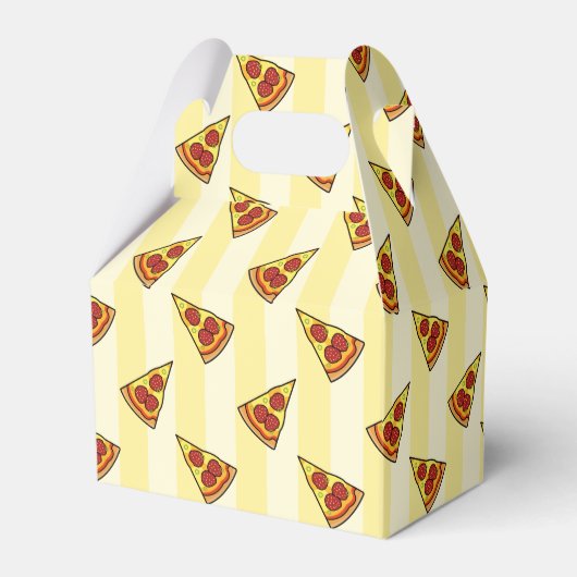 Pizza patroon inpakpapier bedankdoosjes (Voorkant Zijde)