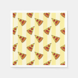 Pizza patroon inpakpapier servet