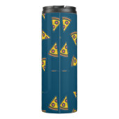 Pizza patroon op blauw thermosbeker (Achterkant)