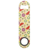 Pizza Pattern 2 Speed Flessenopener (Achterkant)
