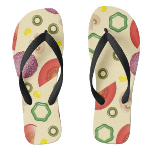 Pizza Pattern 2 Teenslippers