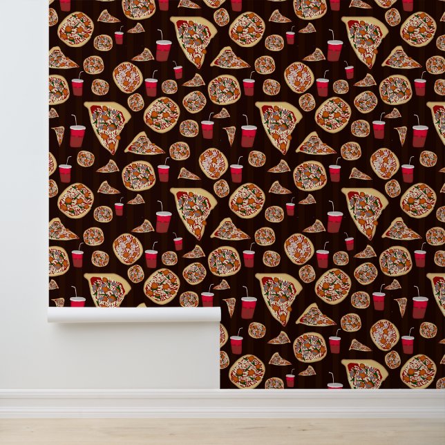 Pizza Pattern Behang (Applicatie)
