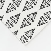 Pizza Pattern Blanket Fleece Deken (Hoek)
