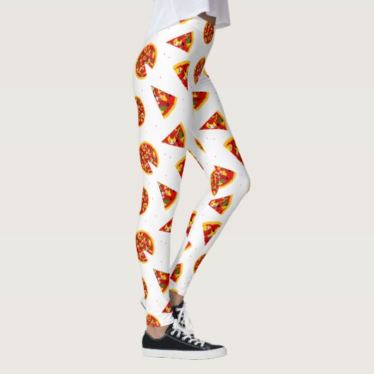 Pizza Pattern Cartoon Leggings (Rechts)