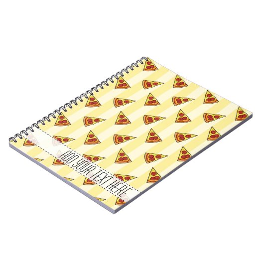 Pizza Pattern Custom Notitieboek (Linkerzijde)