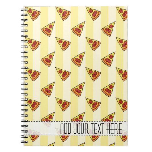 Pizza Pattern Custom Notitieboek (Voorkant)