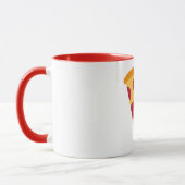 Pizza Pattern Emoji Coffee Mok (Links)