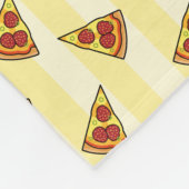 Pizza Pattern Fleece Deken (Hoek)