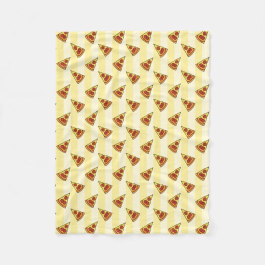 Pizza Pattern Fleece Deken (Voorkant)