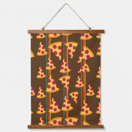 PIZZA PATTERN HANGEND WANDKLEED