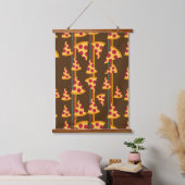 PIZZA PATTERN HANGEND WANDKLEED (Slaapkamer)