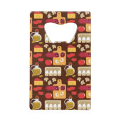 Pizza Pattern Kredietkaart Flessenopener (Achterkant)