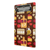 Pizza Pattern Mini Klembord (Angled2)