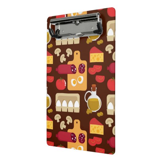 Pizza Pattern Mini Klembord (Angled2)