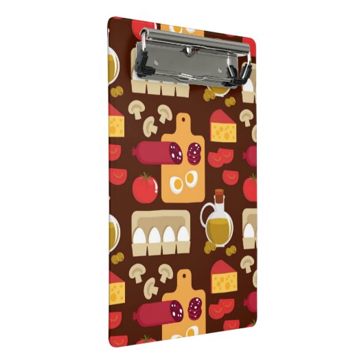 Pizza Pattern Mini Klembord (Schuin)