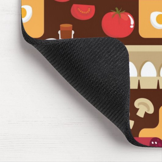 Pizza Pattern Muismat (Hoek)