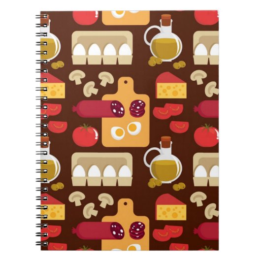 Pizza Pattern Notitieboek (Voorkant)