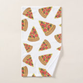 Pizza Pattern Novelty Cute Cartoon Bad Handdoek (Handdoek)
