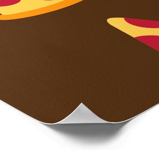 PIZZA PATTERN POSTER (Hoek)