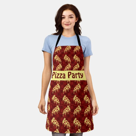 Pizza Pattern Schort (Gedragen)