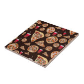 Pizza Pattern Tegeltje (Zijkant)