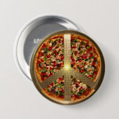 Pizza Peace Sign Button (Voorkant /achterkant)