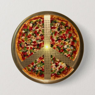Pizza Peace Sign Button