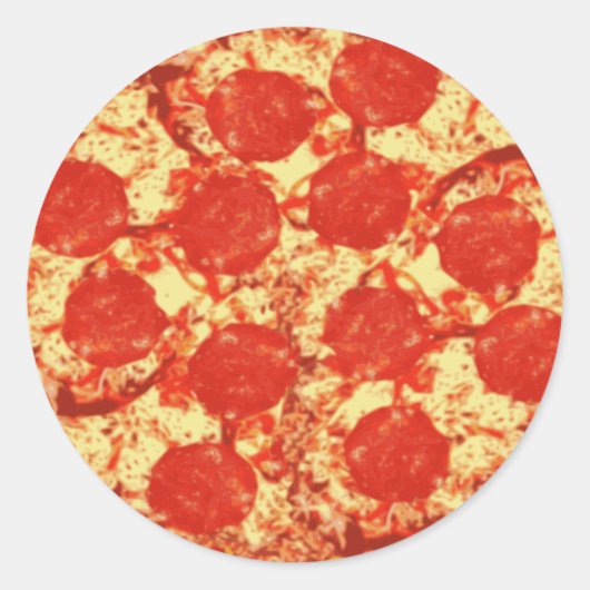 Pizza Pepperoni Stickers (Voorkant)