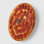 Pizza Pepperoni Wall Clock Grote Klok (Hoek)