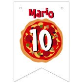 Pizza personnalisée Fête Anniversaire drapeaux de  (Deuxième drapeau)