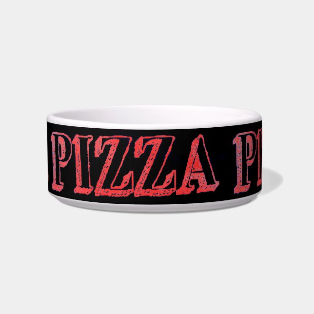 Pizza Pet Bowl Voerbakje (Voorkant)