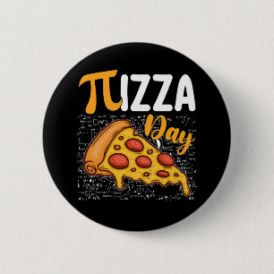Pizza Pi Day Wiskunde Wiskunde Liefhebbers Ronde Button 5,7 Cm