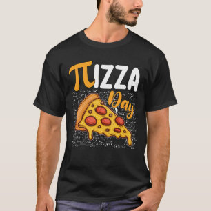 Pizza Pi Day Wiskunde Wiskunde Liefhebbers T-shirt