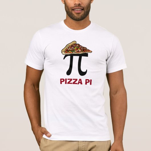 Pizza Pi (Pie) T-shirt drôle (Devant)
