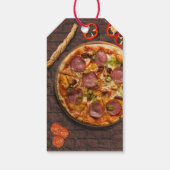 Pizza Pie Party on Brick Cadeaulabel (Achterkant)