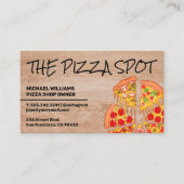 Pizza Pie Slices | Restaurant | Qr-code Visitekaartje (Voorkant)