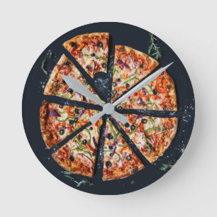 Pizza Pie Wall Clock Ronde Klok