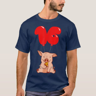 Pizza Pig - 16e verjaardag - Kinder ballonpartij 2 T-shirt