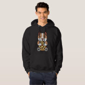 Pizza Pit Bull Hoodie (Voorkant volledig)