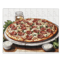 Pizza Pizza Pizza Puzzle acrylique