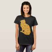 Pizza  Pizzaiolo Pizza Cat T-shirt (Voorkant volledig)