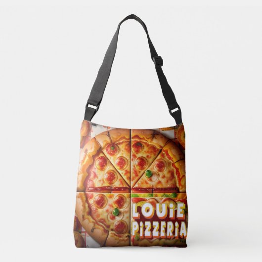 Pizza Pizzeria Design Crossbody Tas (Voorkant)