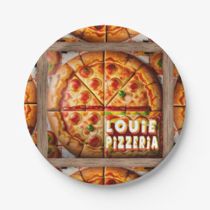 Pizza Pizzeria Design Papieren Bordje