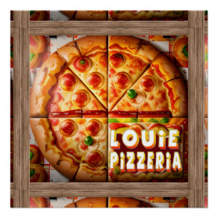 Pizza Pizzeria Design Perfect Poster