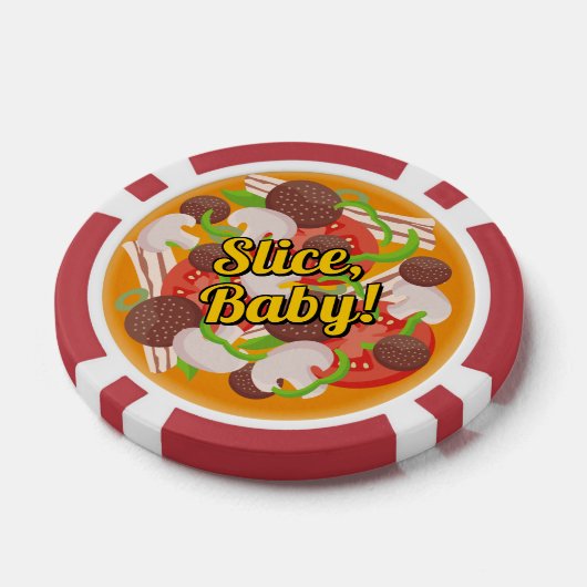 Pizza Poker Chips (Enkel)